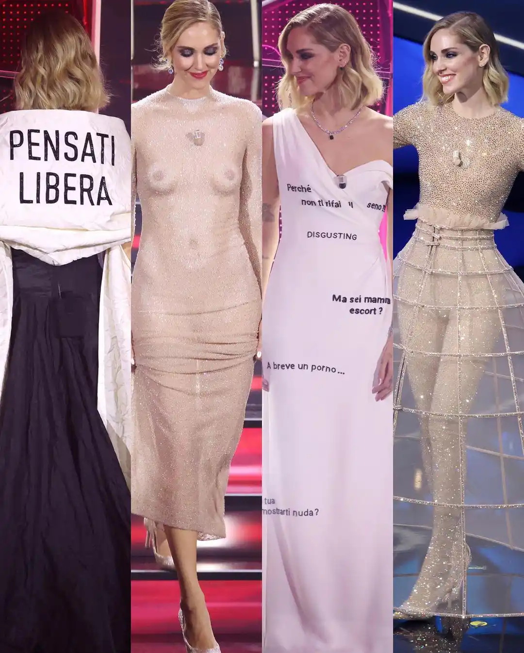 Sanremo Il Look Di Chiara Ferragni Passione Unghie